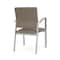 Lesro Newport Guest Chair Metal Frame, Silver, MD Farro Upholstery NP1101 - alternate 2